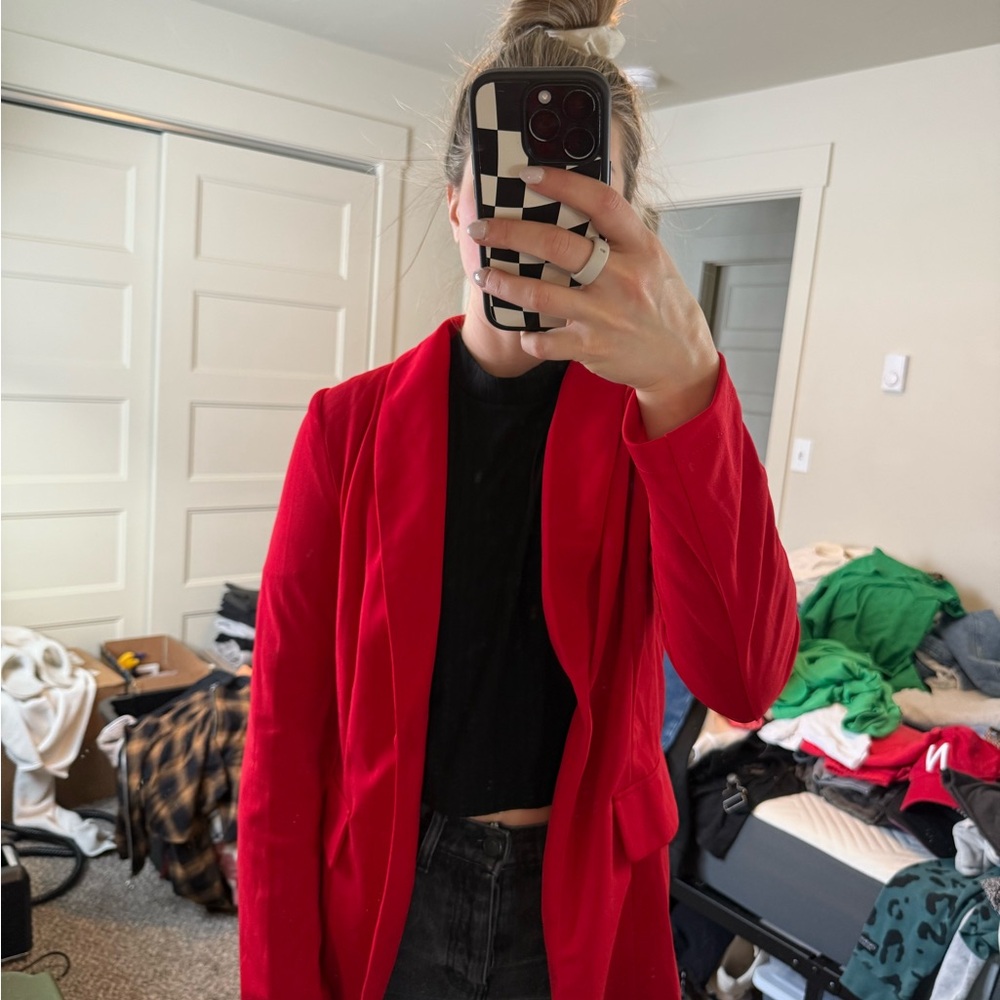 Red Women's Blazer